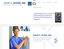 Tablet Screenshot of davidslevinemd.com